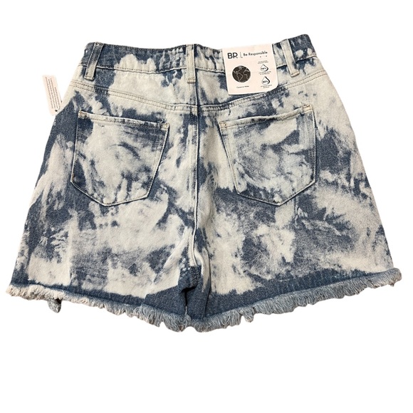 BP Ripped Nonstretch Denim Cutoff Shorts in Blue Bleached Wash (27) - Picture 3 of 10